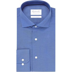 Michaelis Uni Royal Blue Oxford katoenen overhemd-boordmaat: 42 Pasvorm:Getailleerd Michaelis Overhemden
