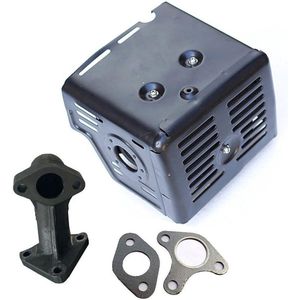 Uitlaatdemper met uitlaatpijp voor 11HP 13HP GX340 GX390 motoren