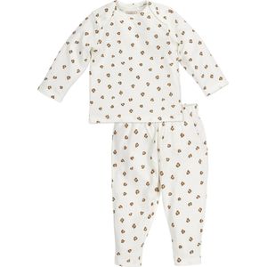 Meyco Baby Mini Panther baby pyjama - offwhite - 74/80