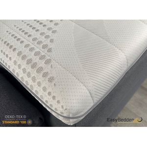 EasyBedden® Cool & Fresh Hotel XL Topper - Topdekmatras 160x200 - HYBRID Koudschuim - Luxe Tijk - Orthopedisch - Medical - Anti Bacterieel - Medium/stevig - circa 7 cm dik