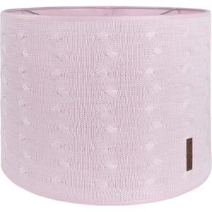 Baby's Only Gebreide lampenkap babykamer - Hanglamp Cable - Baby Roze - Ø30 cm - Inclusief pendel - E27 fitting - 60 watt