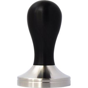 KoffieCanners Tamper Hout RVS 58mm Ebony No5