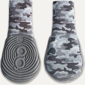 Gooeez Regular Printed Dog Boots (2-pack) L Camo/Grey