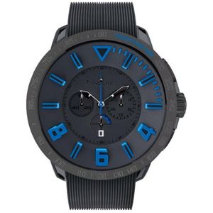 Tendence Round Gulliver Sport Chrono Black/Blue horloge TT560004