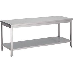 Werktafel - RVS - Onderblad - 120cm Breed - 60cm Diep GS003 - Horeca & Professioneel