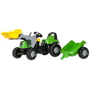 Rolly Toys RollyKid - Traptractor met Frontlader en Aanhanger