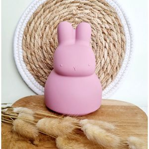 Spaarpot - siliconen spaarpot konijn - roze - baby - peuter - speelgoed - Verjaardag - geschenk - unisex - cadeau