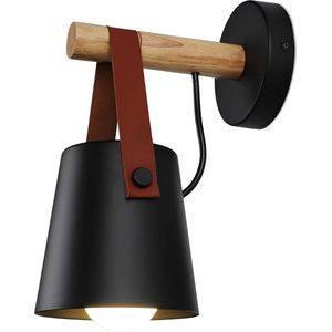 Hoexs - Nordic Design Wandlamp voor Binnen – Scandinavische Industriële Verlichting – E27 Fitting – Muurlamp - Woondecoratie