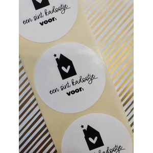 stickers Sint Kadootje voor beschrijfbare naamstickers cadeaustickers cadeau inpakken 5 cm 12 stuks