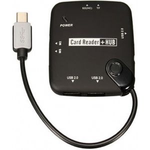 7 In 1 OTG  USB C Hub en Card Reade - Connection Kit/Hub/Kaartlezer Type C