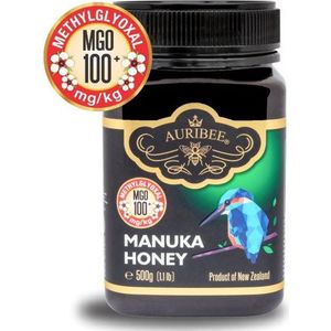 100% Pure, rauwe, monoflorale Manuka honing uit Nieuw- Zeeland MGO 100+ (500 gr)