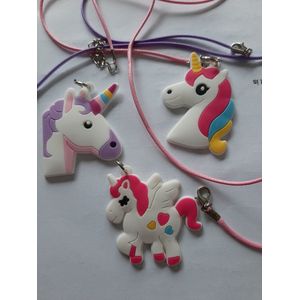 Unicorn  / foam ketting  / kinderen  / keuze uit 3 verschillende