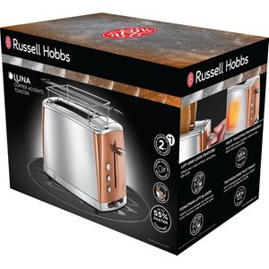 Russell Hobbs 24290-56 Luna Copper Broodrooster - Zilver