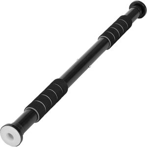 Verstelbare optrekstang deurstang - monteerbaar zonder schroeven - antislip - veilige grip - schuimrubberen handgrepen - fitness thuis - deurtrainer.
