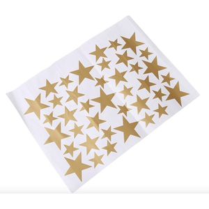 New Age Devi - ""Gouden Sterrenhemel Stickers - 39 stuks - Voor Kinder- & Babykamers, Slaap- & Woonkamer