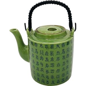 Theepot porselein - Chinees motief - 1 liter