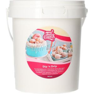 FunCakes Dip 'n Drip - Glazuur voor Cake, Cupcakes en Taarten - Wit - 1kg