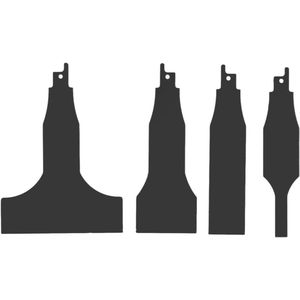 Multifunctioneel 4-delige Reciprozaag Schraperblad van High Carbon Steel voor Tegelreiniging