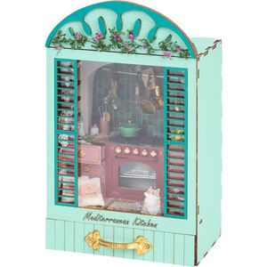 DIY miniatuur poppenhuis - Mediterranean Kitchen