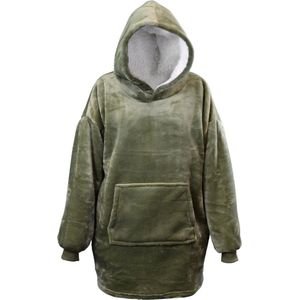 Cosy Dreams Fleece Hoodie Olijf Groen