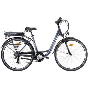 Scrapper elektrische damesfiets 13Ah 7sp 28 inch blauwgrijs