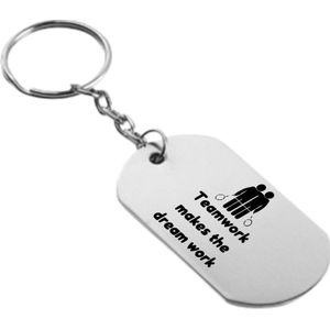 badminton sleutelhanger inclusief kaart - sport cadeau - sporten - Leuk kado voor je sporter om te geven - 2.9 x 5.4CM