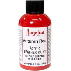 Angelus Leather Acrylic Paint - textielverf voor leren stoffen - acrylbasis - Autumn Red - 118ml