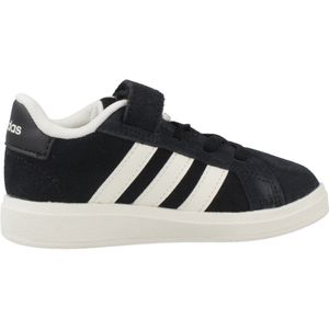 Tennisschoenen - Suède - Zwart - Logoprint - Velcro Sluiting