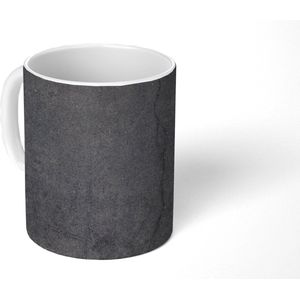 Mok - Koffiemok - Beton - Zwart - Grijs - Rustiek - Industrieel - Mokken - 350 ML - Beker - Koffiemokken - Theemok