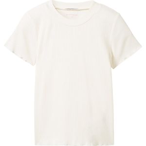TOM TAILOR solid rib t-shirt Meisjes T-shirt - Maat 104/110