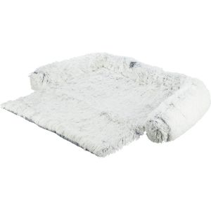 Trixie - Sofa - Hondenbed Harvey - Meubelbeschermer Hoekig - Wit/Zwart - 90X90 cm