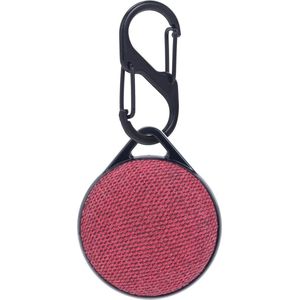 By Qubix AirTag case nylon series - kunststof hoesje met karabijnhaak - rood