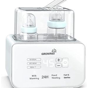 Flessenverwarmer voor Baby's, Babyfles Sterilisator - 6-in-1 Fast, Babyvoeding en Ontdooiing, BPA-vrije Flessenwarmer, Babyvoeding met LCD-display