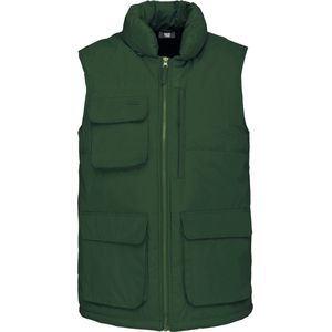 Bodywarmer Heren L WK. Designed To Work Mouwloos Forest Green 100% Polyester