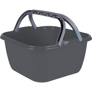Bo-Camp - Afwasbak Camping - Vierkant - 13 Liter - Grijs