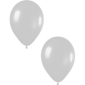 Feest ballonnen - zilver - 20x stuks - 30 cm - verjaardag versiering