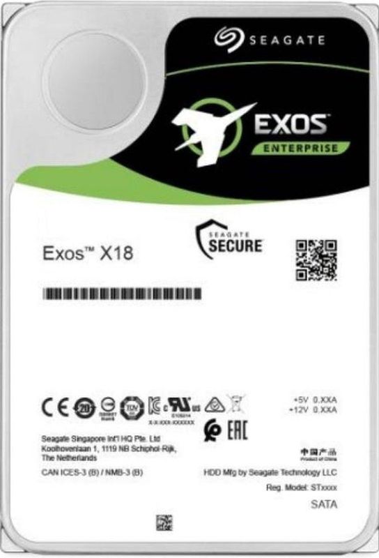Seagate Exos X18 interne harde schijf 10 TB 7200 RPM 256 MB 3.5"" SAS