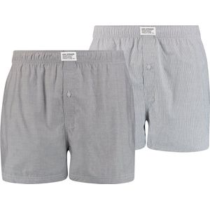 Levi's Wijde boxershort - 2 Pack 002 Grey - maat S (S) - Heren Volwassenen - 100% katoen- 701203922-002-S