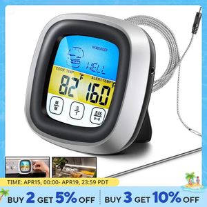 Digitale Keuken Thermometer - Sonde Touch Screen - Vlees Barbecue Voedsel Temperatuur Meetinstrument - Steak BBQ Timer Kookgereedschap - 1PC