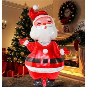 Kerstman Ballon - XXL - 120cm - Folie Ballon - Kerst - Winter - Versiering - Ballonnen - Kerstversiering - Thema Feest - Helium ballon - Leeg - Kerst Decoratie