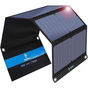 BigBlue® Draagbaar Zonnepaneel - Zonnepaneel - Opvouwbaar Zonnepaneel - Solar Charger - Draagbaar Zonnepaneel - Solar Panel - Zonnepaneel Oplader