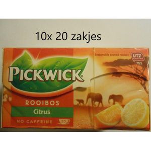Pickwick thee - Rooibos Citrus - multipak 10x 20 zakjes