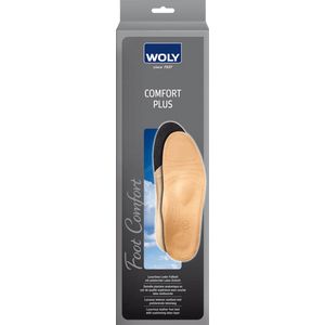 Woly Comfort Plus Dames - Lederen inlegzool met dempend latexschuim - Maat 36