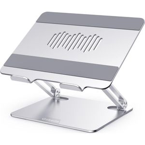 Laptopstandaard, Ergonomische laptopstandaard gemaakt van aluminium voor op het bureau, Notebookstandaard met ventilatiegat, Compatibel met 10-15.6 inch laptops.