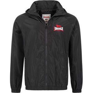 Lonsdale Sommerjacken Glengolly Windjacke mit Kapuze normale Passform Black/Red/White-3XL