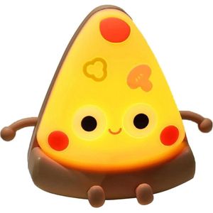 Squishy Light - Pizzavorm | Siliconenlamp - 800mAh | Oplaadbaar - Verstelbaar - Kinderen .