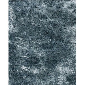 LIGNE PURE Adore – Vloerkleed – Tapijt – handgeweven – polyester – modern – hoogpolig - blauw - 140 x 200 cm