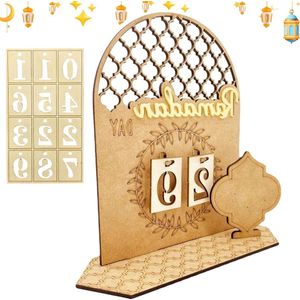 Houten Ramadankalender - Aftelkalender voor Kinderen - Decoratie
