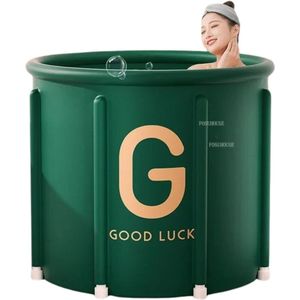 Livano Ijsbad - Zitbad - Ice Bath - Dompelbad - Opblaasbaar - Wim Hof Methode - Groen - Set 4 - 70cm