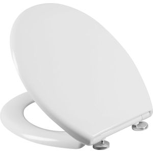 Neutraal Wit WC-bril - Onderhoudsvriendelijke Duroplast - Quick up & Clean functie - Automatische daling - Montage van Boven - Toiletbril - WC-deksel
